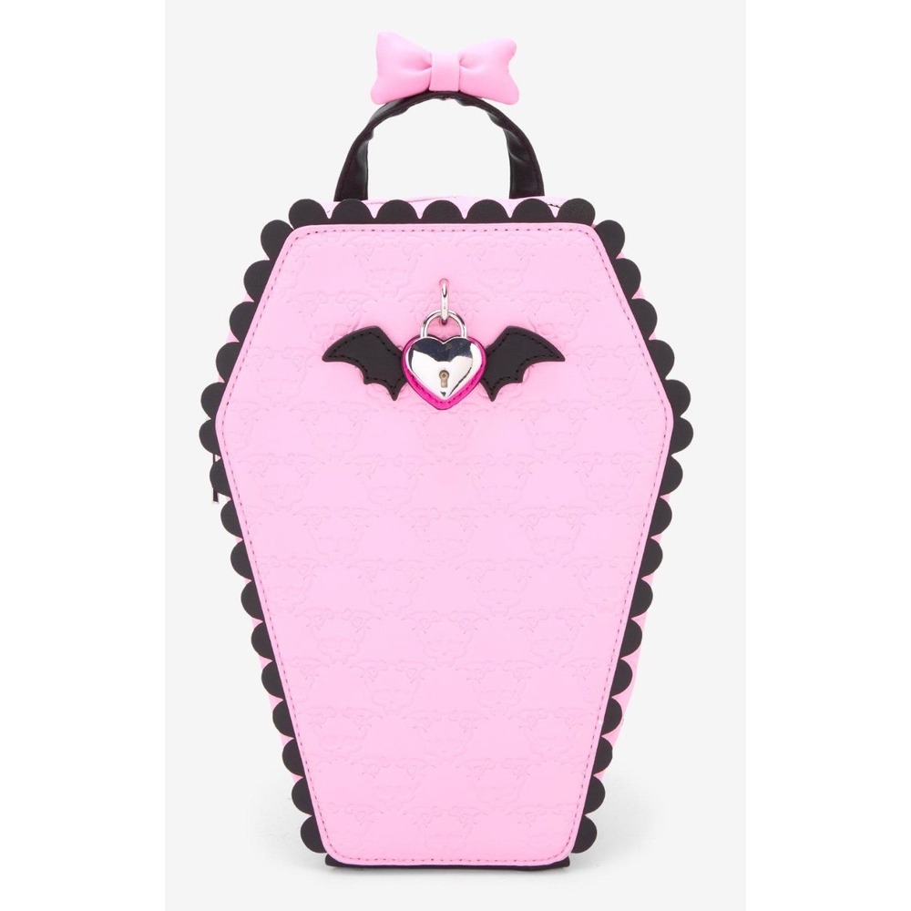 Monster High Bat Scallop Mini Backpack Pink New Coffin‎ Bat Wings Bag NWT